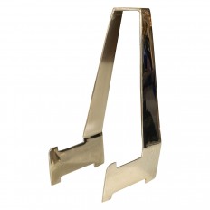 Petite polished brass easel